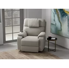 Dreamtime Beach Performance Fabric Zero Gravity Power Recliner with USB Charging