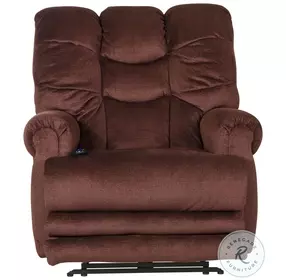 Malone Merlot Lay Flat Power Recliner