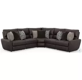 Royster Sable Deep Seat 3 Piece Power Reclining Sectional