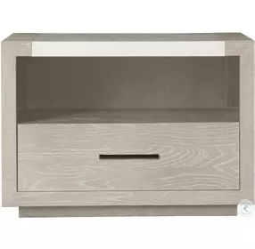 Modern Huston Quartz And Marble Top Nightstand