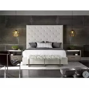 Cassius Quartz King Upholstered Panel Bed