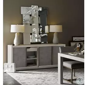 Modern Brinkley Flint And Quartz Credenza