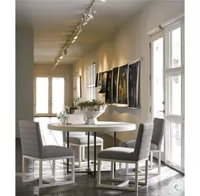 Modern Carter Slate Performance Fabric Side Chair Set of 2