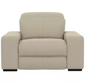 Ferrara Smoke Leather Zero Gravity Power Recliner with Power Headrest and USB Charging