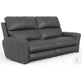 Fredda Anthracite Lay Flat Power Reclining Living Room Set with Power Headrest And Zero Gravity