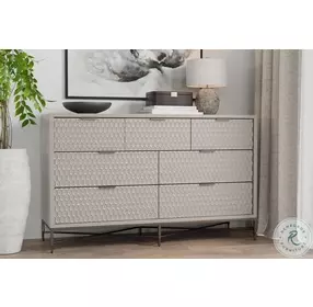 Milo Taupe 7 Drawer Dresser