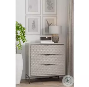 Milo Taupe 3 Drawer Small Chest