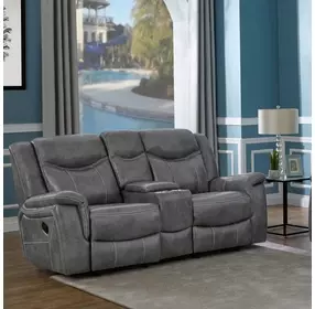 Conrad Gray 77" Reclining Loveseat