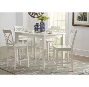 Simplicity Paperwhite Counter Height Dining Table