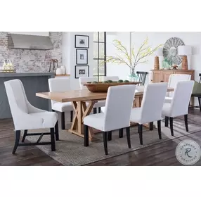 Todays Tradition Hickory Extendable Trestle Dining Table