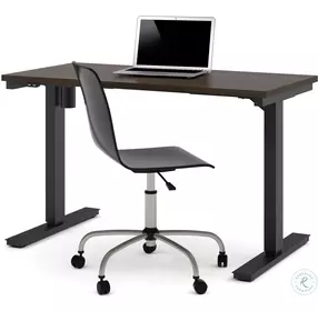 Universel Dark Chocolate 48" Electric Adjustable Height Table