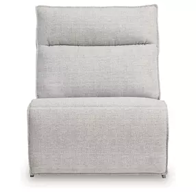 Modmax II Stone Performance Fabric Power Armless Recliner with Adjustable Headrest