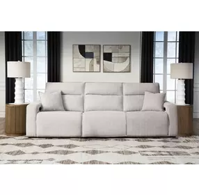 Modmax II Stone Performance Fabric Modular Power Reclining Sofa with USB Charging