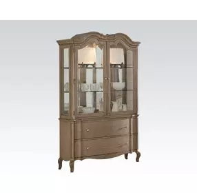 Chelmsford Antique Taupe 2 Door Buffet and Hutch with LED
