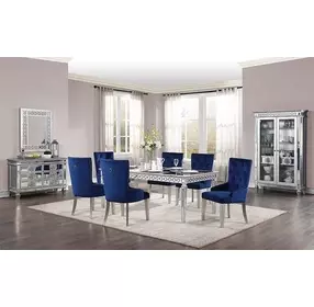 Varian Antique Platinum 6 Drawer Server