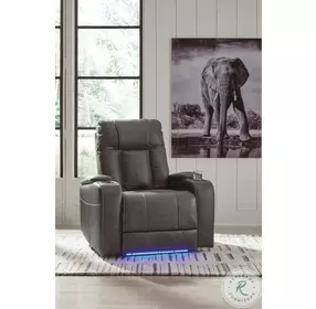Feazada Shadow Power Recliner with Adjustable Headrest
