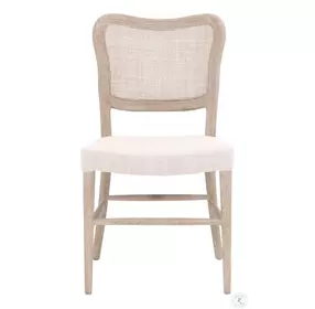 Cela Bisque And Natural Gray Oak Dining Chair Set Of 2
