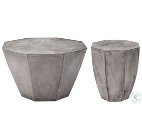 Babaloo Gray Babaloo Octagonal End Table