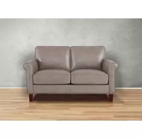Lachlan Stone Leather 60" Loveseat