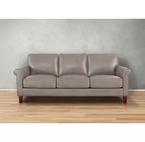 Lachlan Stone Leather 84" Sofa