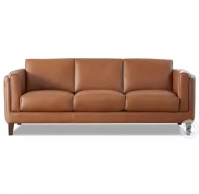 Kona Nutmeg Leather Living Room Set