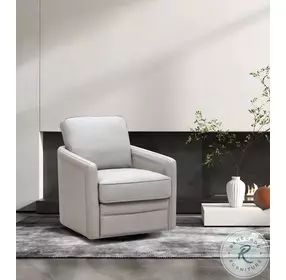 Turner Stone Leather Swivel Glider Chair