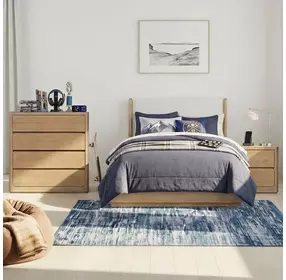 Modena Natural 2 Drawer Nightstand
