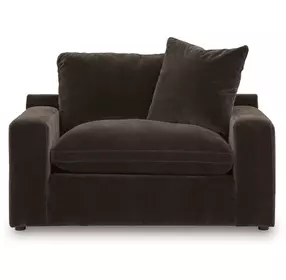 Maxton Heights Bittersweet Upholstered Chair and A Half with Pillow