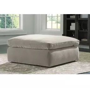 Maxton Heights Pebble Upholstered Square Oversized Accent Ottoman