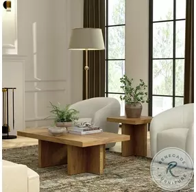 Donte Oak Rectangular Coffee Table