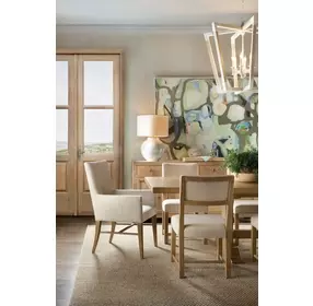 Driftwood Light Brown and Beige Upholstered Side Chair