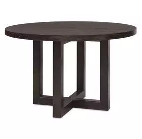 Driftwood Black 48" Round Dining Table