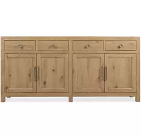 Driftwood Light Brown 4 Door Buffet