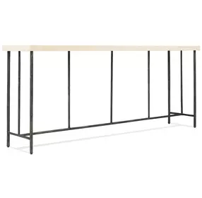 Timberline Beige And Gray 80" Console Table