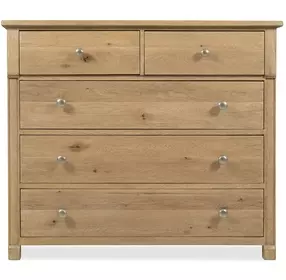 Driftwood Light Brown 5 Drawer Chest