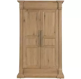 Driftwood Light Brown 2 Door Wardrobe