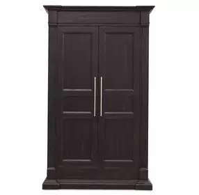 Driftwood Black 2 Door Wardrobe