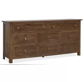 Timberline Medium Brown 8 Drawer Dresser