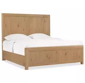 Timberline Light Brown California King Panel Bed