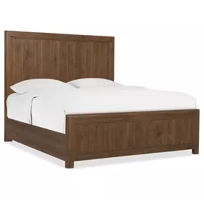 Timberline Medium Brown Queen Panel Bed