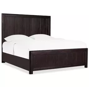 Timberline Black Queen Panel Bed