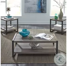 Riverbend Creek Greystone 3 Piece Occasional Table Set
