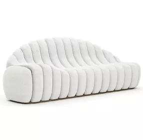 Chrysalis Ivory 90" Sofa