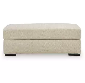 Jasmine Grove Oatmeal Upholstered Rectangular Ottoman
