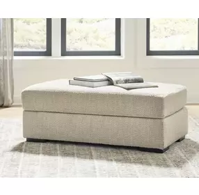 Jasmine Grove Oatmeal Upholstered Rectangular Ottoman