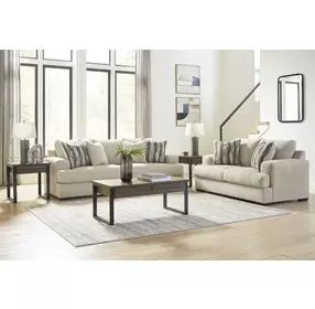 Jasmine Grove Oatmeal 97" Sofa
