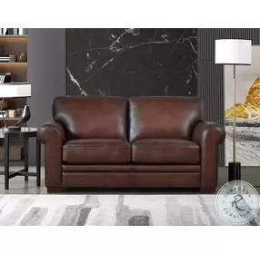 Danforth Caramel Leather 70" Loveseat