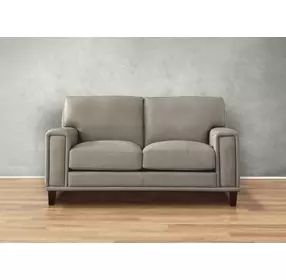 Halwyn Stone Leather 65" Loveseat