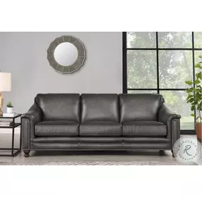 Bexley Ash Top Grain Leather Living Room Set