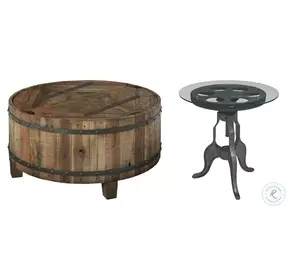 Modern Classics Brown Round Cocktail Table